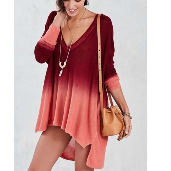 Urban Outfitters Sweaters - UO Pins and Needles Ombre Sweater Coral Sz S